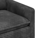 vidaXL Canapé Gris foncé 76 x 81 x 87 5 cm Polyester