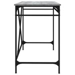 vidaXL Bureau sonoma gris 100x50x75 cm bois d'ingénierie et fer