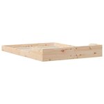 vidaXL Cadre de lit Marron 120 x 190 cm Bois massif en pin