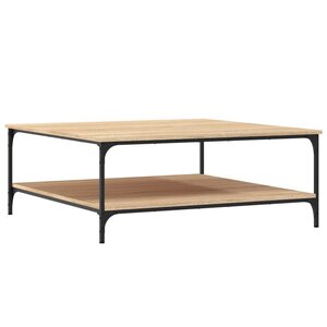 vidaXL Table basse chêne sonoma 100x100x40 cm bois d'ingénierie
