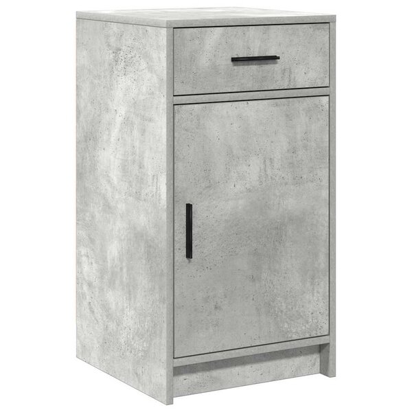 vidaXL Buffet Gris béton 40 x 40.5 x 75 cm Bois d'ingénierie
