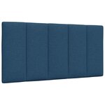vidaXL Cadre de lit sans matelas bleu 100x200 cm tissu