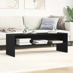 vidaXL Meuble TV chêne noir 120x40x40 cm bois d'ingénierie