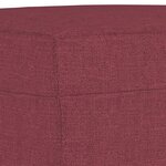 vidaXL Ensemble de canapés 4 Pièces avec coussins rouge bordeaux tissu