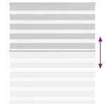 vidaXL Store zèbre gris clair largeur du tissu 120 9 cm polyester