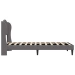 vidaXL Cadre de lit avec tête de lit Gris 90 x 200 cm Simili cuir