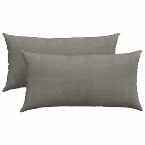 vidaXL Coussins de canapé 2 Pièces Gris clair 80 x 40 cm