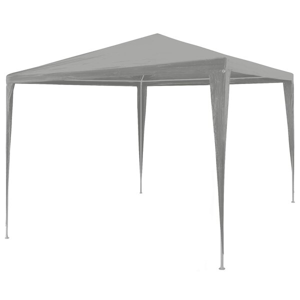 vidaXL Tente de fête Gris clair 300 x 300 x 255 cm PE et acier