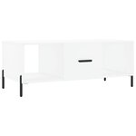 vidaXL Table basse blanc 102x50x40 cm bois d'ingénierie