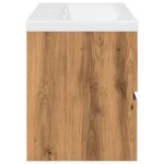vidaXL Armoire lavabo avec bassin intégré chêne artisanal
