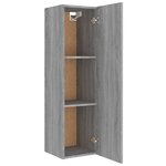 vidaXL Ensemble de meubles TV 8 Pièces Sonoma gris Bois d'ingénierie
