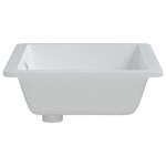 vidaXL Évier de salle de bain blanc rectangulaire céramique