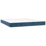 vidaXL Matelas de lit à ressorts ensachés 160x210x20 cm velours