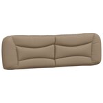 vidaXL Lit avec matelas Hvar cappuccino 180x200 cm similicuir