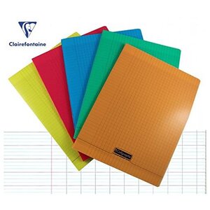 Cahier piqué polypro 24x32cm 96p séyès 90g Coloris aléatoire CALLIGRAPHE