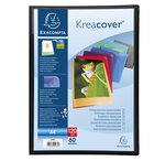 Protège document personnalisable PP Kreacover 120 vues assortis EXACOMPTA