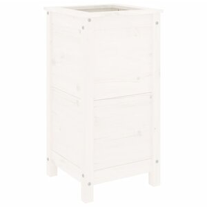 vidaXL Jardinière blanc 40x40x78 cm bois massif de pin