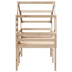 vidaXL Lit haut sans matelas 75x190 cm bois de pin massif