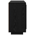 vidaXL Buffet Chêne noir 40 x 80 x 75 cm Bois d'ingénierie