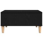 Table basse vidaXL chêne noir 60x60x30 cm bois aggloméré