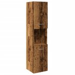 vidaXL Armoire de salle de bain suspendue vieux bois bois d'ingénierie