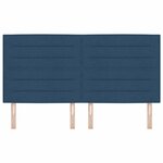 vidaXL Tête de lit LED avec bandes LED Bleu 180 cm tissu
