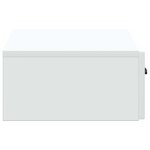 vidaXL Table d'appoint murale Blanc 59 x 34 5 x 17 cm