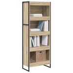 vidaXL Bibliothèque Sonoma 80 x 30 x 155 cm Bois d'ingénierie