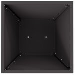 vidaXL Jardinière à pilier 2 Pièces Noir 35 x 35 x 73 cm Acier
