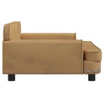 vidaXL Canapé pour enfants marron 90x53x30 cm velours
