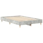 Lit vidaXL 120x190 cm Gris Béton en Bois Ingenierie