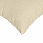 vidaXL Coussins de canapé 2 Pièces Crème 80 x 40 cm tissu
