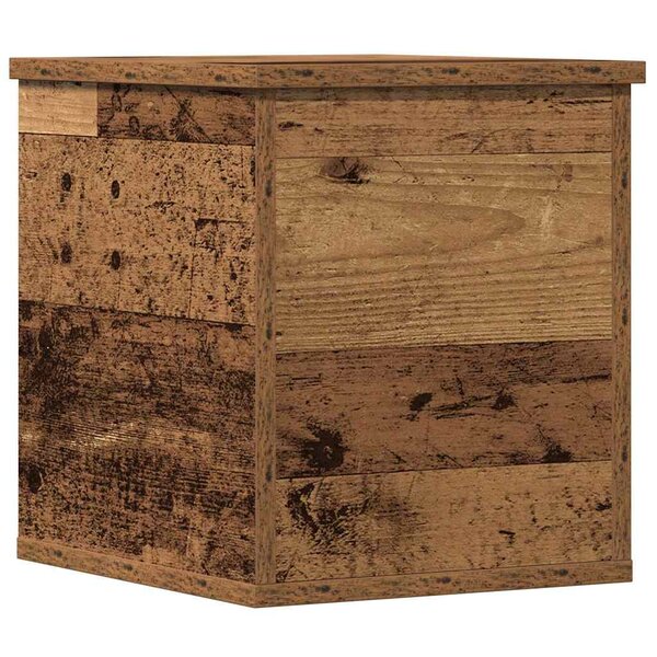 vidaXL Boîte de Rangement avec stockage Bois ancien 30 x 35 x 35 cm