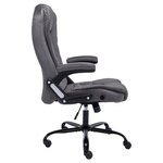 vidaXL Chaise de bureau Gris foncé Velours