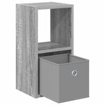 vidaXL Table de chevet 2 Pièces Gris Sonoma 25 5 x 22 x 49 5 cm
