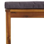 vidaXL Salon de jardin 7 Pièces avec coussin Bois d'acacia solide