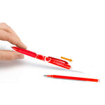 Recharge roller q-connect encre effacable couleur rouge set de 3u