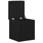 vidaXL Banc de rangement Chêne noir 42x42x45 cm Bois massif