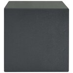 vidaXL Coffre-fort avec verrouillage Gris 17 x 23 x 17 cm Acier
