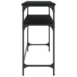 vidaXL Table console noir 100x35 5x75 cm bois d'ingénierie