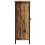 vidaXL Buffet Bois Ancien 70x30x80 cm en Bois Aggloméré et Acier