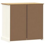 vidaXL Commode VIGO blanc 80x40x76 cm bois massif de pin
