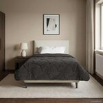 vidaXL Duvet complet toute l'année Matelassé Anthracite 140 x 220 cm