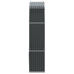 vidaXL Porte-bûches anthracite 120x45x210 cm acier galvanisé