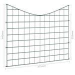 vidaXL Ensemble de clôture de jardin voûtée plus basse 77 5x64 cm vert