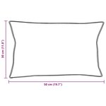 vidaXL Oreillers 2 Pièces Blanc 30 x 50 cm 130gsm 100  coton