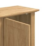 vidaXL Armoire murale de salle de bain avec stockage BODO Marron miel