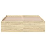 vidaXL Cadre de lit sans matelas chêne sonoma 120x200 cm