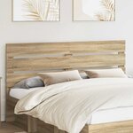 vidaXL Tête de lit Chêne Sonoma 200 cm Bois d'ingénierie