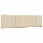 vidaXL Coussin de tête de lit crème 180 cm tissu
